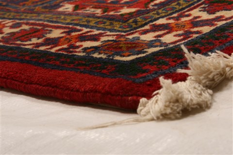 Maymeh Red Hand Knotted 86 X 125 Area Rug 100-21347 Image 26