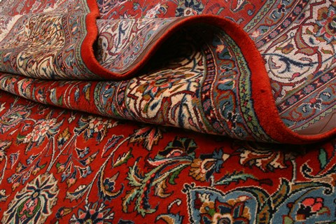 Sarouk Red Hand Knotted 82 X 116 Area Rug 100-21348 Image 11