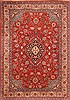 Sarouk Red Hand Knotted 82 X 116  Area Rug 100-21348 Thumb 0