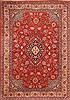 Sarouk Red Hand Knotted 82 X 116  Area Rug 100-21348 Thumb 0