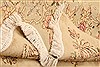 Kerman Beige Hand Knotted 88 X 117 Area Rug 100-21350 Thumb 14