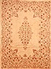 Kerman Beige Hand Knotted 88 X 117  Area Rug 100-21350 Thumb 0