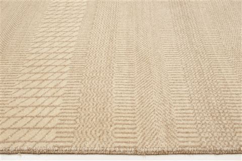 Modern Beige Hand Knotted 911 X 144 Area Rug 250-21353 Image 13
