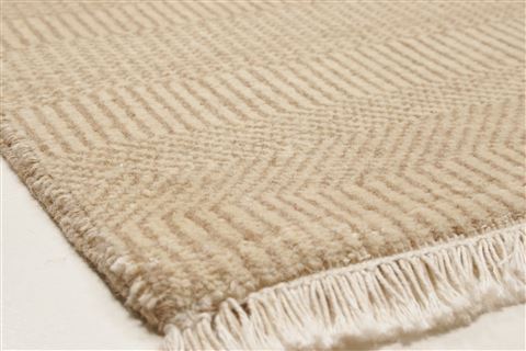Modern Beige Hand Knotted 911 X 144 Area Rug 250-21353 Image 18