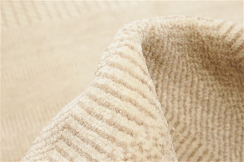 Modern Beige Hand Knotted 911 X 144 Area Rug 250-21353 Image 1
