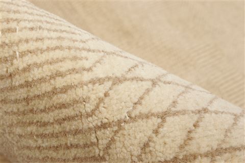 Modern Beige Hand Knotted 911 X 144 Area Rug 250-21353 Image 2