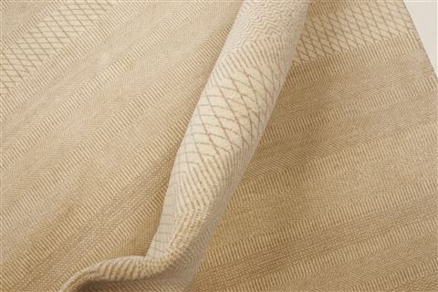 Modern Beige Hand Knotted 911 X 144 Area Rug 250-21353 Image 3