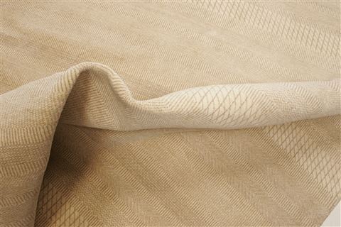Modern Beige Hand Knotted 911 X 144 Area Rug 250-21353 Image 4