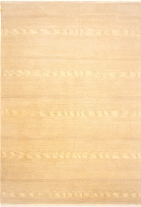Modern Beige Hand Knotted 911 X 144 Area Rug 250-21353 Image 0