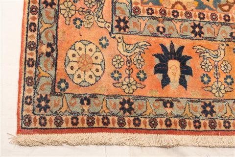 Pishavar Brown Hand Knotted 73 X 107 Area Rug 100-21356 Image 2