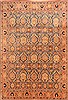 Pishavar Brown Hand Knotted 73 X 107 Area Rug 100-21356 Thumb 0