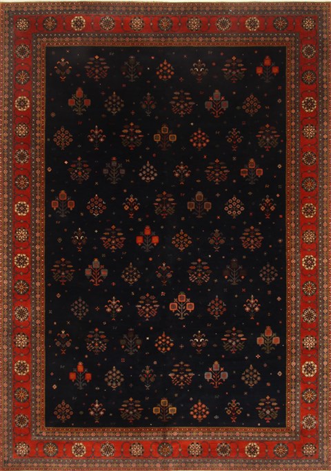 Gabbeh Blue Hand Knotted 910 X 139 Area Rug 250-21361 Image 0