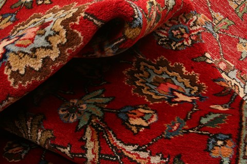 Tabriz Red Hand Knotted 811 X 121 Area Rug 100-21362 Image 4
