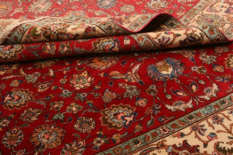 Tabriz Red Hand Knotted 811 X 121 Area Rug 100-21362 Image 20