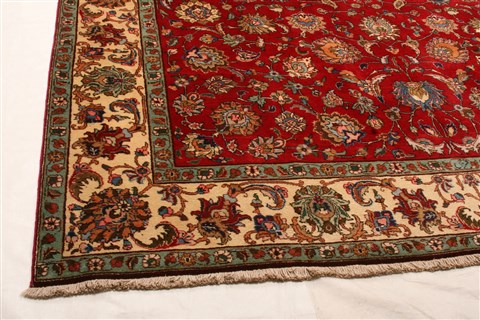 Tabriz Red Hand Knotted 811 X 121 Area Rug 100-21362 Image 31