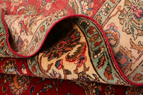 Tabriz Red Hand Knotted 811 X 121 Area Rug 100-21362 Image 14