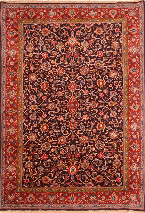 Sarouk Red Hand Knotted 80 X 115 Area Rug 100-21363 Image 0