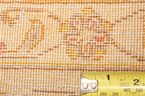 Kashan Yellow Hand Knotted 83 X 114 Area Rug 100-21366 Image 21