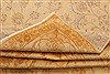 Kashan Yellow Hand Knotted 83 X 114 Area Rug 100-21366 Thumb 7
