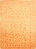 Kashan Yellow Hand Knotted 83 X 114 Area Rug 100-21366 Thumb 0