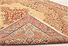 Kerman Beige Hand Knotted 84 X 101  Area Rug 100-21367 Thumb 29