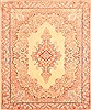 Kerman Beige Hand Knotted 84 X 101  Area Rug 100-21367 Thumb 0