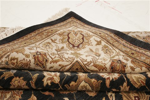 Kashan Black Hand Knotted 911 X 142  Area Rug 250-21369 Image 10