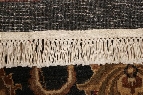 Kashan Black Hand Knotted 911 X 142  Area Rug 250-21369 Image 14