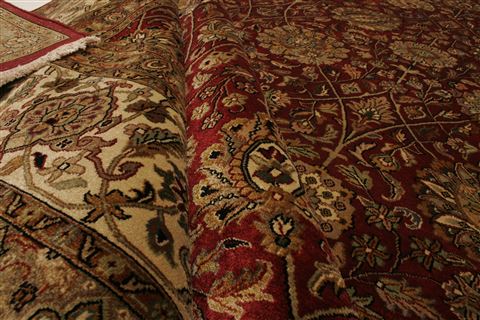 Tabriz Beige Hand Knotted 911 X 139 Area Rug 250-21370 Image 13