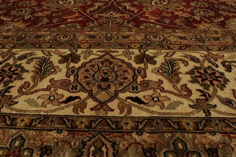 Tabriz Beige Hand Knotted 911 X 139 Area Rug 250-21370 Image 22
