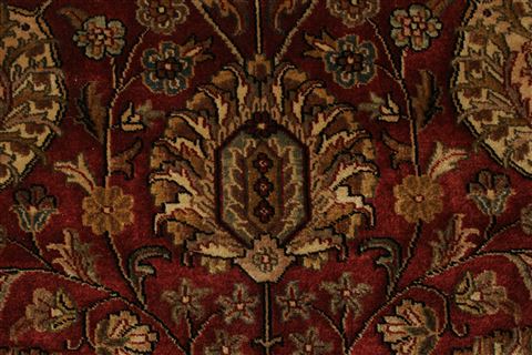 Tabriz Beige Hand Knotted 911 X 139 Area Rug 250-21370 Image 2