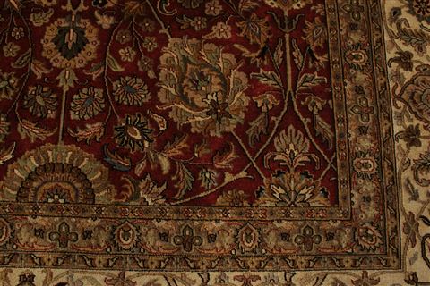 Tabriz Beige Hand Knotted 911 X 139 Area Rug 250-21370 Image 3