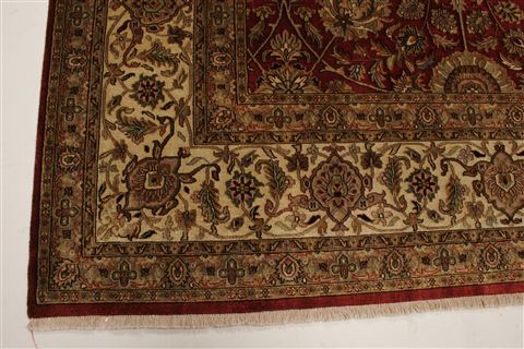 Tabriz Beige Hand Knotted 911 X 139 Area Rug 250-21370 Image 4
