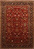 Sarouk Red Hand Knotted 102 X 142  Area Rug 250-21375 Thumb 0