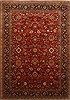 Sarouk Red Hand Knotted 102 X 142  Area Rug 250-21375 Thumb 0