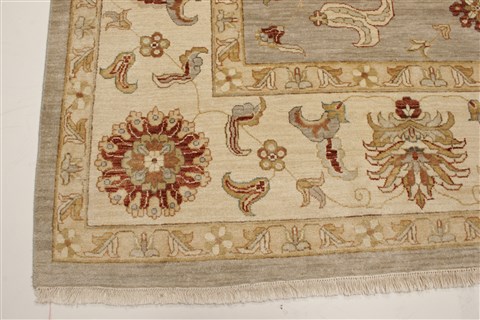 Ziegler Grey Hand Knotted 100 X 142 Area Rug 250-21377 Image 18