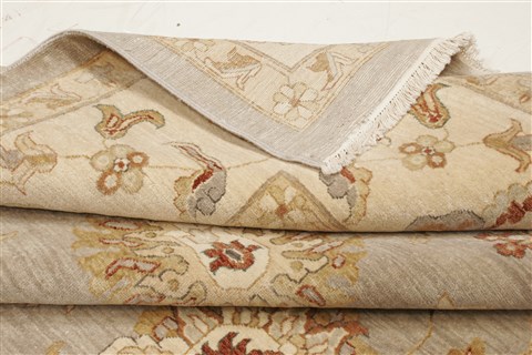 Ziegler Grey Hand Knotted 100 X 142 Area Rug 250-21377 Image 8