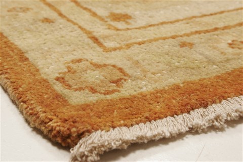 Oushak Brown Hand Knotted 100 X 139 Area Rug 250-21382 Image 2