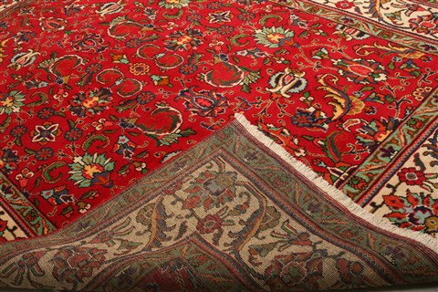 Tabriz Red Hand Knotted 82 X 117 Area Rug 100-21387 Image 28
