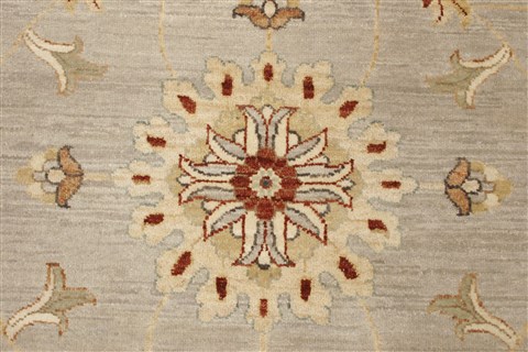 Zanjan Grey Hand Knotted 101 X 131 Area Rug 250-21390 Image 15