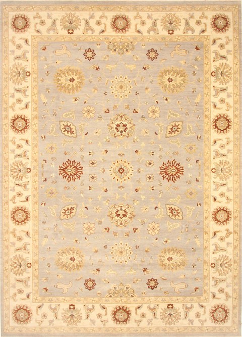 Zanjan Grey Hand Knotted 101 X 131 Area Rug 250-21390 Image 0