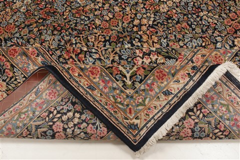 Kerman Blue Hand Knotted 911 X 131  Area Rug 250-21392 Image 13