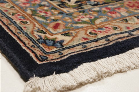 Kerman Blue Hand Knotted 911 X 131  Area Rug 250-21392 Image 27