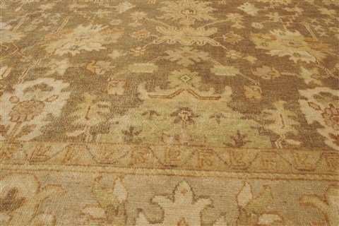 Oushak Brown Hand Knotted 910 X 1310 Area Rug 250-21396 Image 15