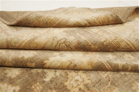Oushak Brown Hand Knotted 910 X 1310 Area Rug 250-21396 Image 7