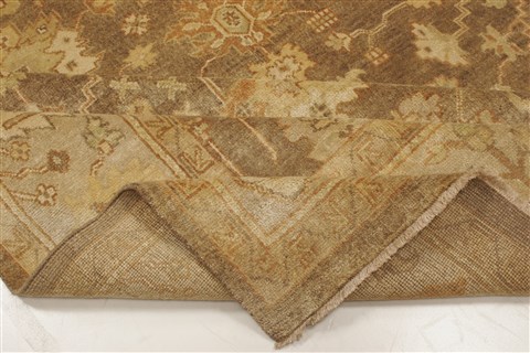 Oushak Brown Hand Knotted 910 X 1310 Area Rug 250-21396 Image 9