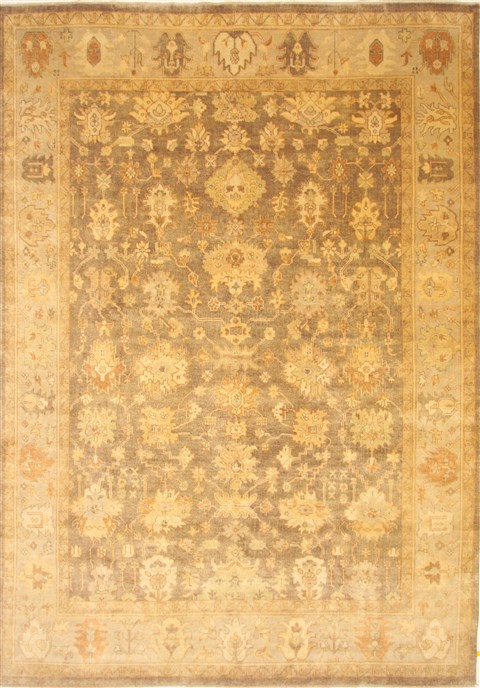 Oushak Brown Hand Knotted 910 X 1310 Area Rug 250-21396 Image 0