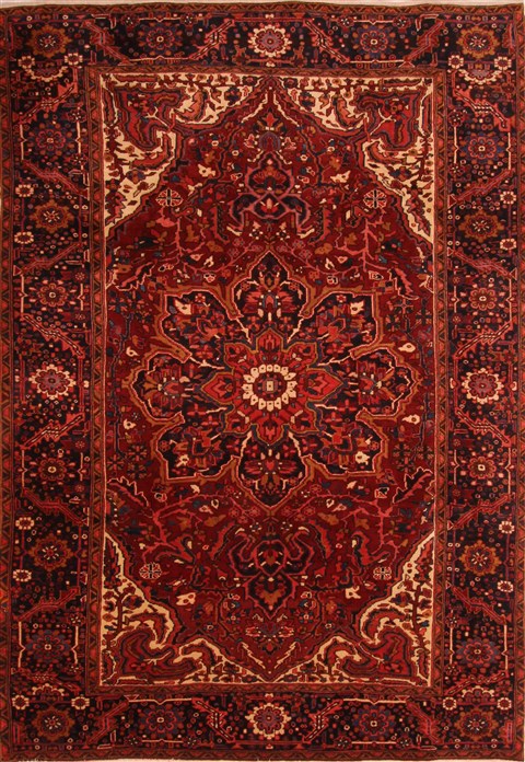 Heriz Red Hand Knotted 711 X 114 Area Rug 100-21397 Image 0