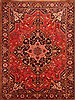 Heriz Red Hand Knotted 86 X 116  Area Rug 100-21400 Thumb 0