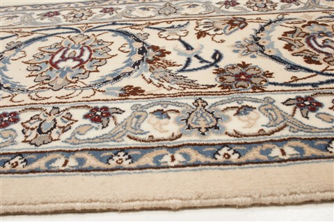 Nain White Hand Knotted 100 X 134 Area Rug 250-21404 Image 15